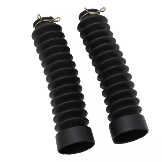 2Pcs Motorcycle Motor Dirt Bike Front Shock Fork Rubber Boots Dust Jacket Cover