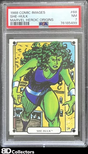 SHE-HULK PSA 7 POP 2 ONE HIGHER #68 1988 Comic Images Marvel Heroic Origins