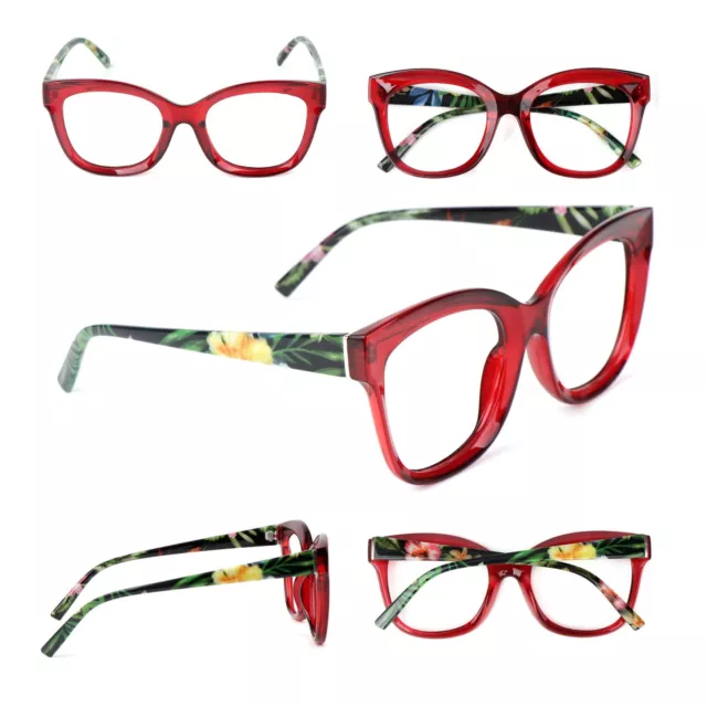 Cat Eye Bold Oversized Retro Fashion Reading Glasses Womans 2 Colours DX97