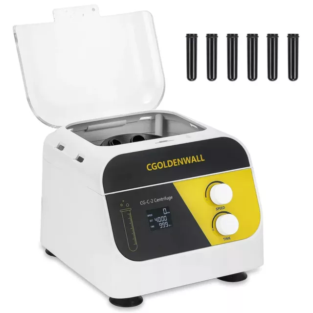 CGOLDENWALL Centrifuge Lab Centrifuge Machine 20ml 6 1920xg with 4000rpm-999min