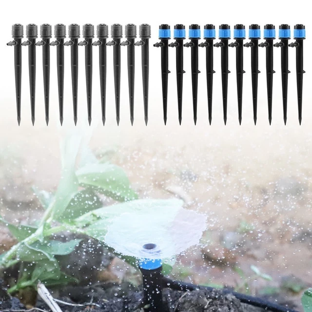 100 pezzi di gocciolatori per irrigazione regolabili, sistema di irrigazione a goccia automatico