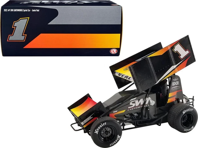 Winged Sprint Car #1 Jamie Veal SWI Earthworks SWI Engineering Racing Team 1/18