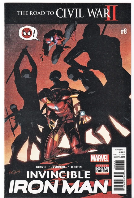 INVINCIBLE IRON MAN #8 (2016) BENDIS / DEODATO 1st print ~ UNREAD NM