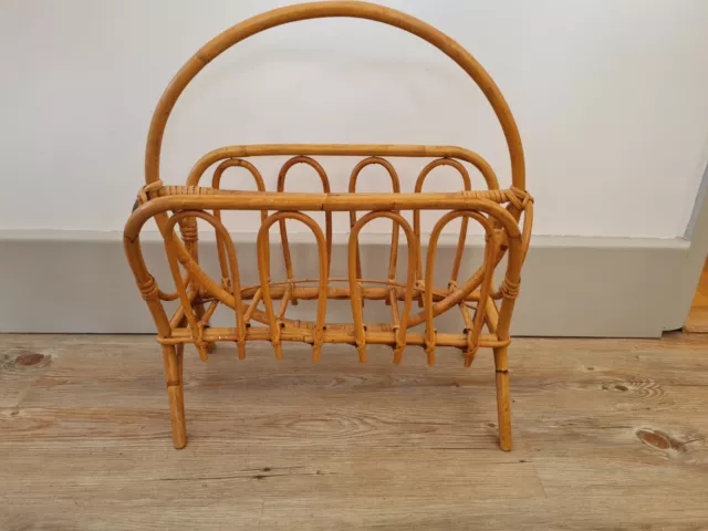 Portariviste vintage metà secolo stile franco albini boho tiki retrò