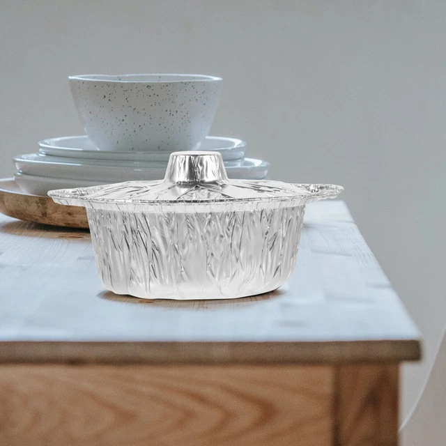 5 Sets Feuille D'aluminium Pot Extérieur En Casseroles Papier