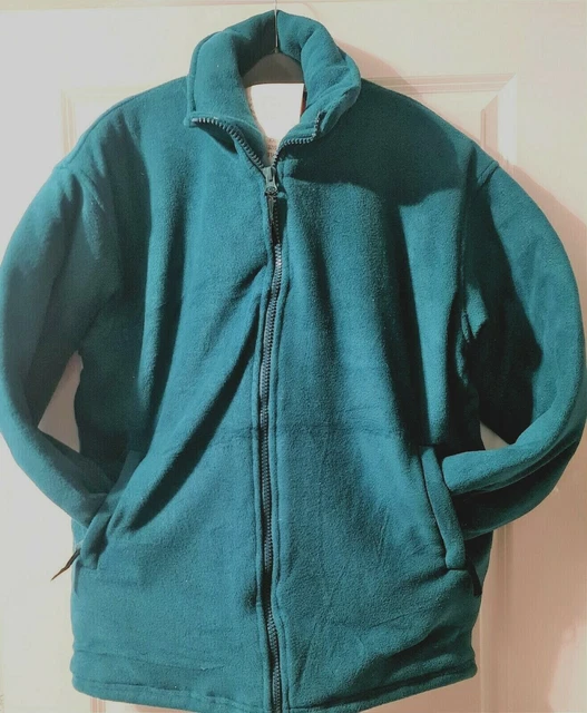 Mens Extra Thick Fleece Heavy Duty Work Jacket Padded Anti Pill Winter Teal