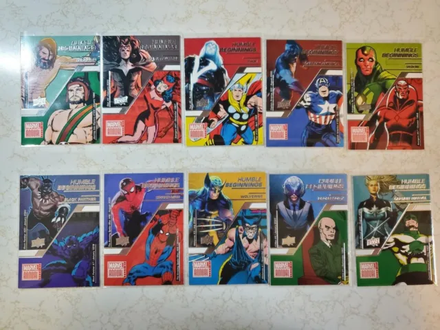 Marvel Annual 2020-21 (UD) HUMBLE BEGINNINGS Insert Card/ COMPLETE SET