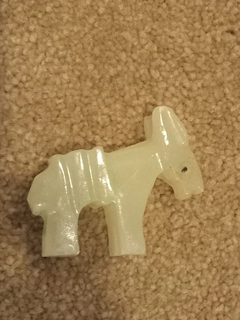 Onyx Hand Carved Stone Marble Donkey Burro Mule Figurine Vintage