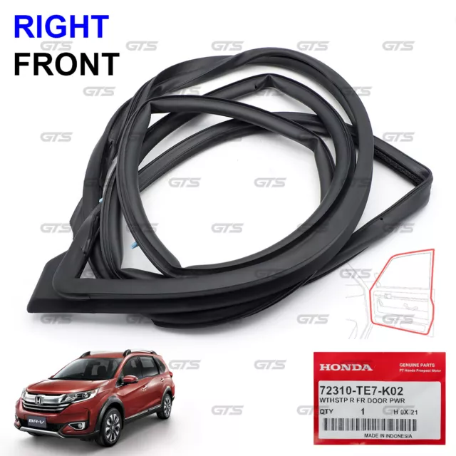 For Honda BR-V SUV 2016 21 Front Right Door Rubber Seal Weatherstrip