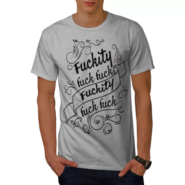 Wellcoda Swear Word Mens T-shirt, Funny Graphic Design Printed Tee