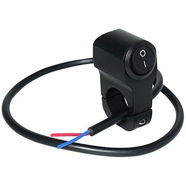 Interruttore luce moto elettrico universale 12 V con lunghezza cavo 47 cm