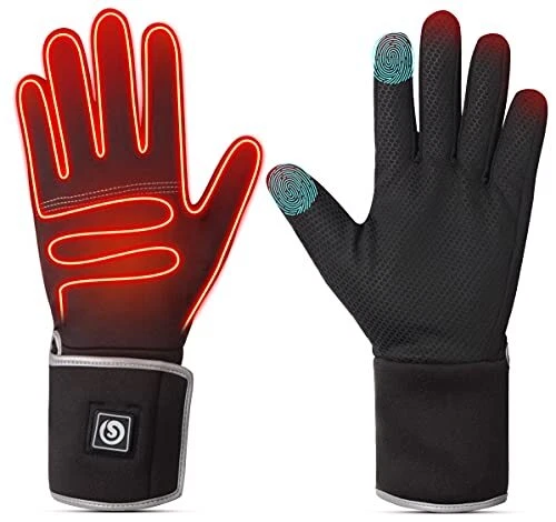Heated Glove Liners for Men Women Rechargeable Battery Electric Heated Gloves...