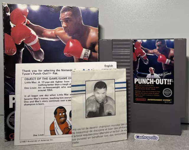 Mike Tyson's Punch-Out Nintendo NES Punchout Game Complete W/ Manual Letter CIB