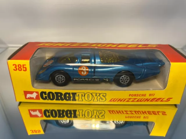 Corgi 385 Porsche 917 Mint Boxed Exceptional Condition -both car and box