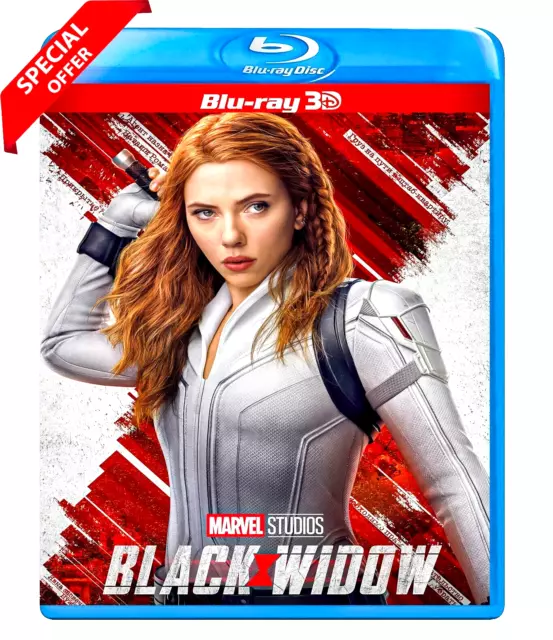 3D Black Widow Blu-Ray Movie 2021 (Disc + Slipcover) Without Slip