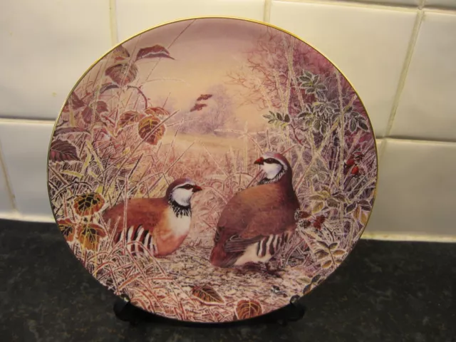 Game  Birds Of Britain   Plate   -  French Partridge  -  Wedgwood