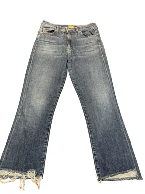 Mother Jeans The Insider Crop Step Fray Size 29