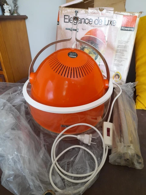Sèche-cheveux Casque Vintage Philips Comfort En Orange - Modèle Mural Rétro Sans Pied
