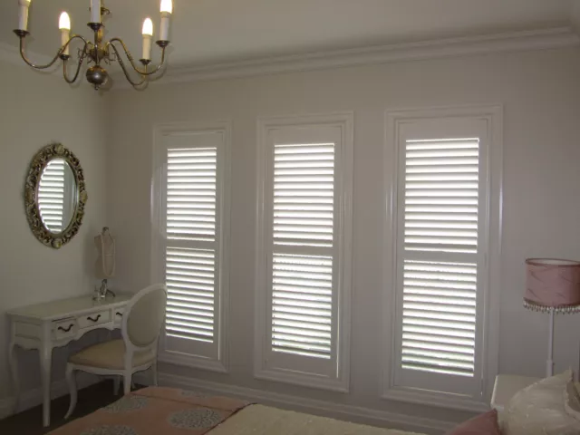 Shutters Plantation Timber to fit 1053mm w X 1887mm h in Antique Colour Hinged 3