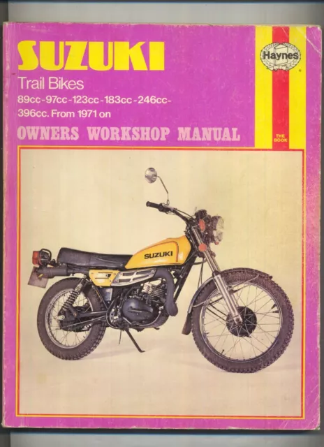 Suzuki Trail Bikes TS 250 400 185 125 (71-78) Haynes Work-Shop Manual TC EY11