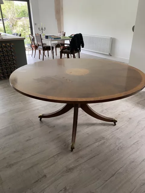 Antique Edwardian Large Round Dining Table