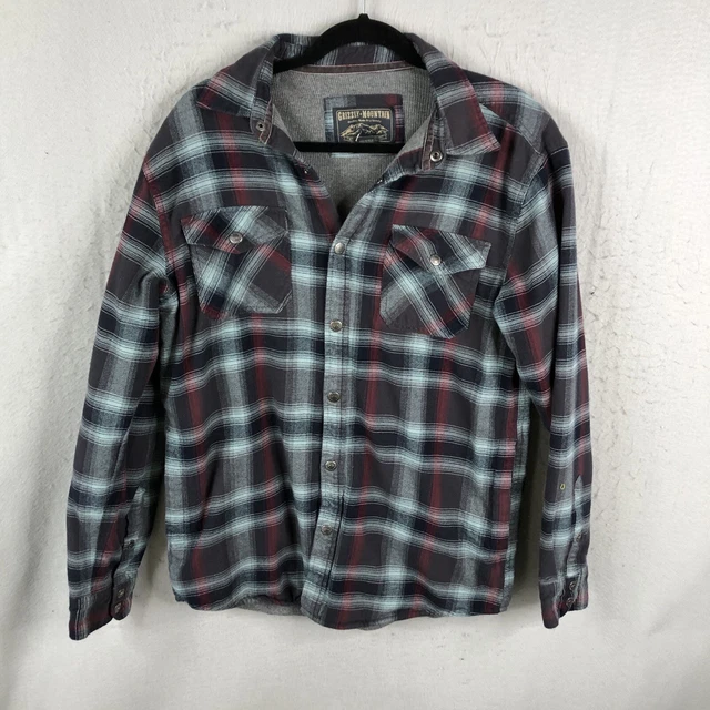 Grizzly mountain men's thermal lined flannel top