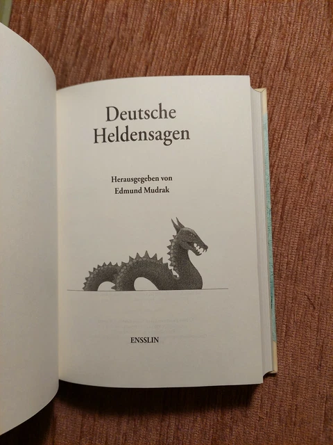 DEUTSCHE HELDEN-SAGEN Luxusausgabe Schöner PERGAMENT HANDEINBAND Nibelungen 6