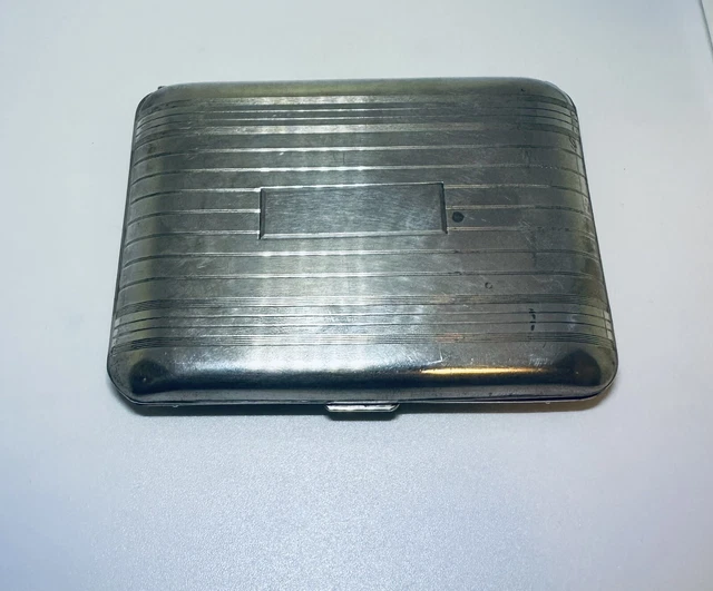 Antique Vintage Elgin Am Mfg Sterling Silver Double Sided Cigarette