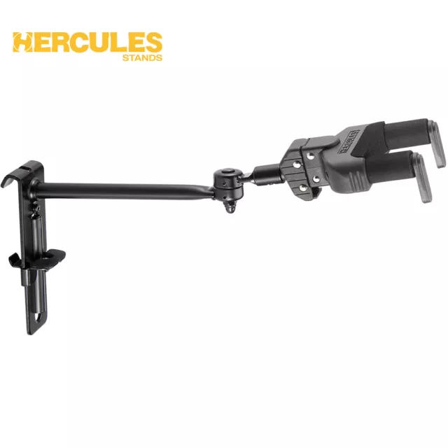 Hercules GSP50HB Auto Grip System Guitar Hanger, Grid Wall Mount w/ Swivel Yoke