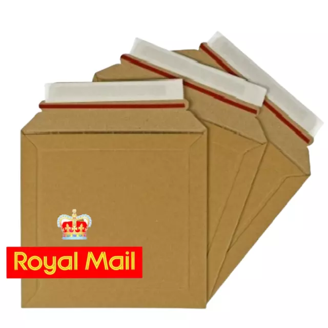 BUSTE DI CARTONE 180X180mm rigide Amazon Mailers per Royal Mail Postal/Mailing