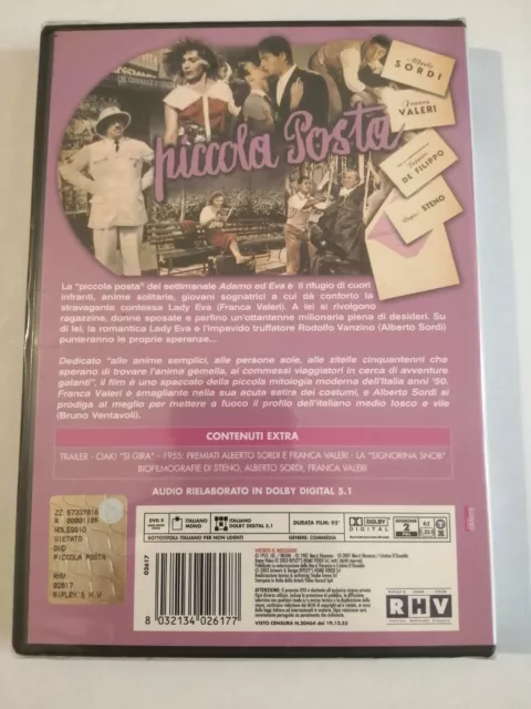 PICCOLA POSTA DVD FILM SIGILLATO Alberto Sordi Franca Valeri Peppino De Filippo 2