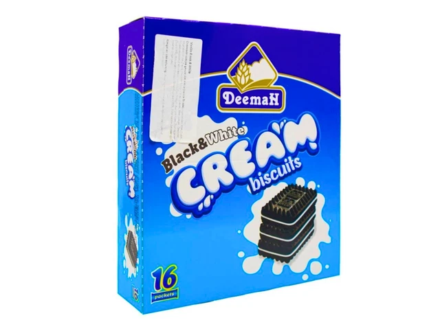 Biscuits à la crème saveur oreo (16paquets x21) DEEMAH
