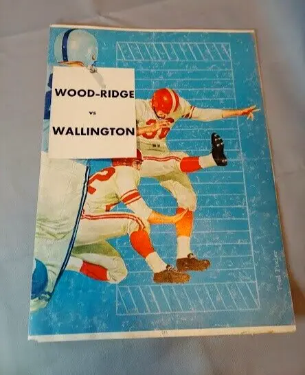 1959- 1960 NJ High School Football Program Wood-Ridge vs Wallington
