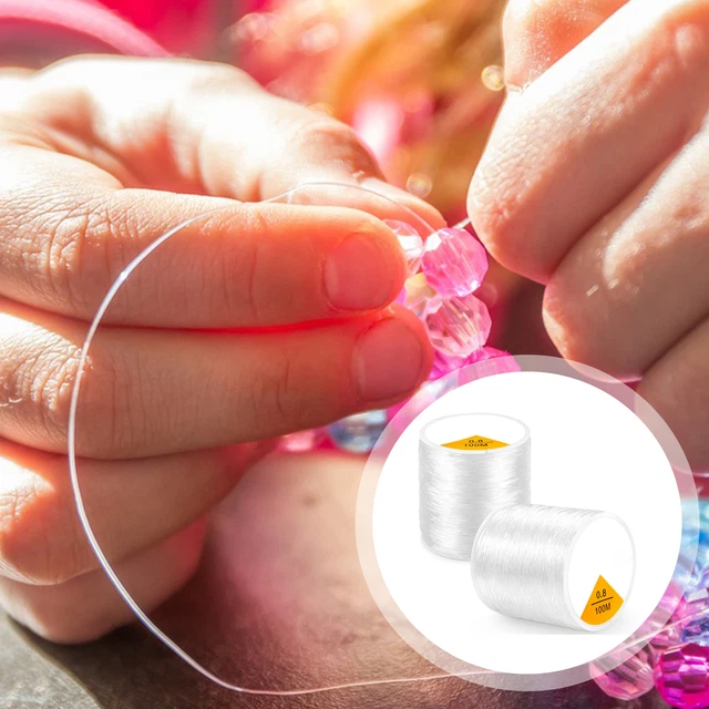 DURABLE BEADING WIRE Stretchy Thread Transparent Elastic Cord for