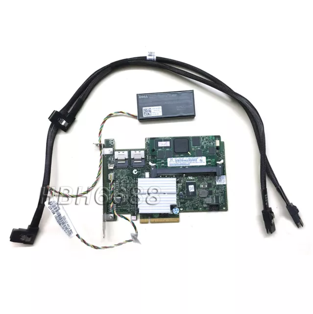 DELL PERC POWEREDGE H700 SAS 1 GB RAID + BATTERY & CABLE For T610 R610 R710 R810