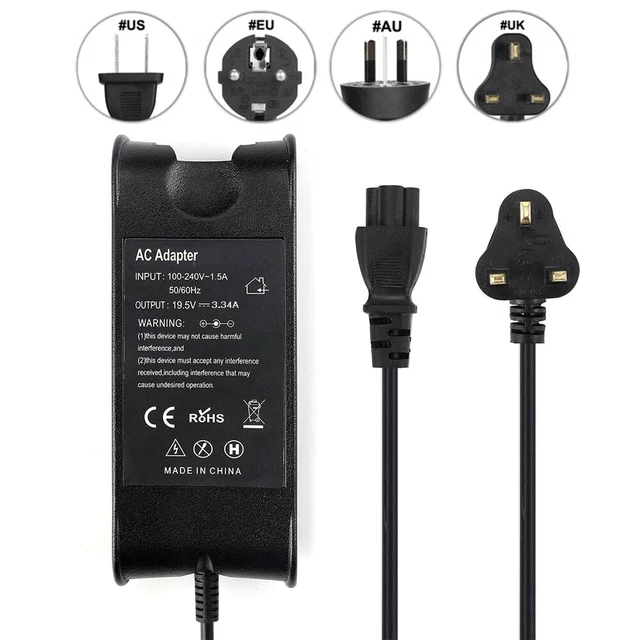 New 65W AC Adapter Charger for Dell Vostro 1000 1400 1500 1700 Power Supply