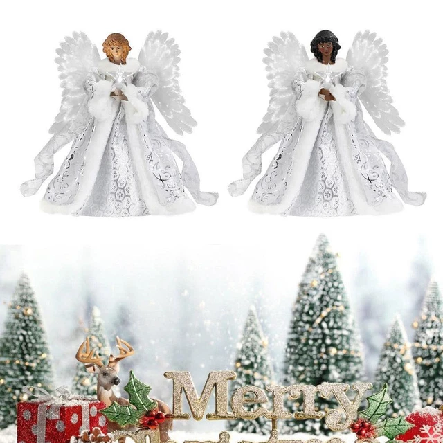 1X Christmas Tree Topper Angel Fairy Festive Xmas Tree NEW Decoration F9A6