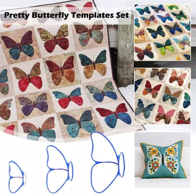 Creative 4812inch Butterfly Template Ruler For Quilting and A0 D2 New A8 R5F6