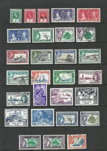 Gilbert + Ellice Islands 1912-1956 M/Mint + Used Fine Mixed Collection