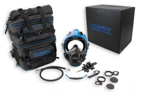 Ocean Reef Neptune III Divers Full Face Diving Mask Medium/Large Blue