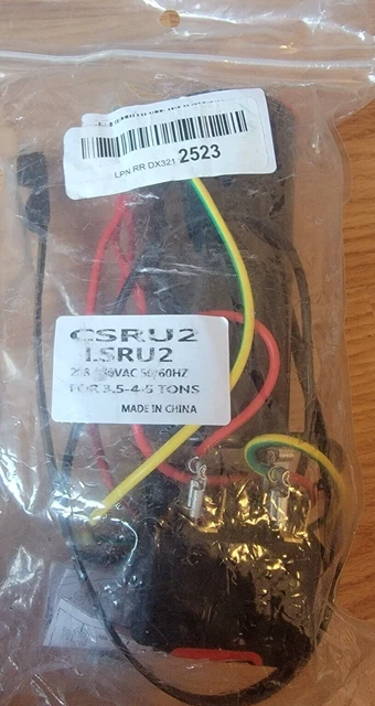 3.5-4.5 Compressor Saver Csru2 Hard Start Kit  Potential Relay Start Capacitor