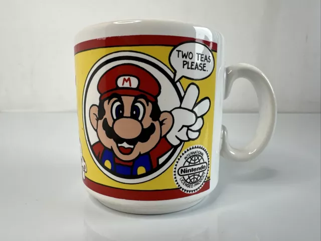 Vintage Super Mario Bros Nintendo Collectible Mug Retro Original - 1992