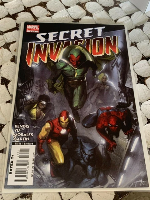 Marvel Comics Secret Invasion #2 NM Vision Cover 1st Print Disney+ Skrulls Comic