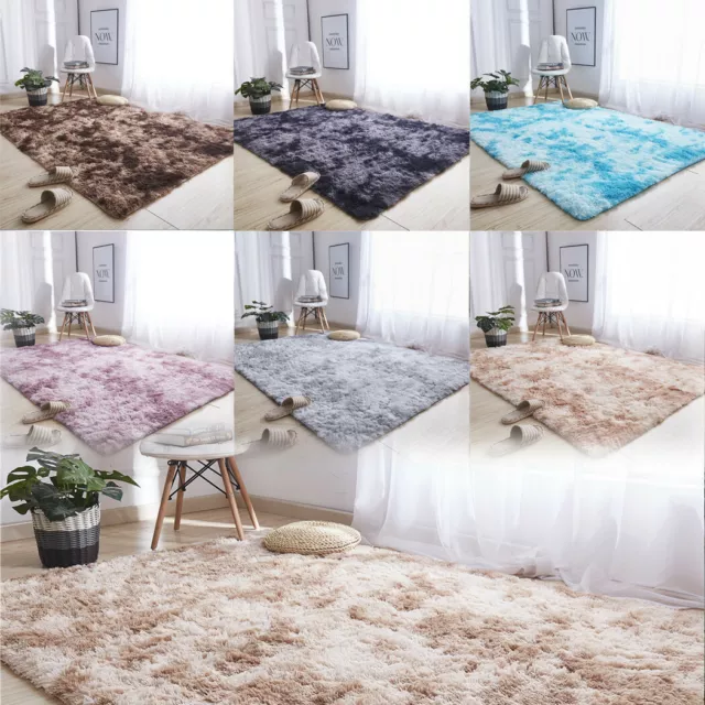 Soft Cosy Shaggy Rugs Fluffy Living Room Area Carpets Home Bedroom Floor Mat