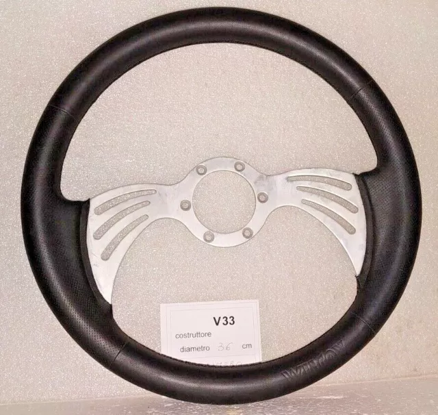 Volante sportivo diam 36 cm ottimo +++ per FIAT 124, X 1/9, A112 Abarth (V33)