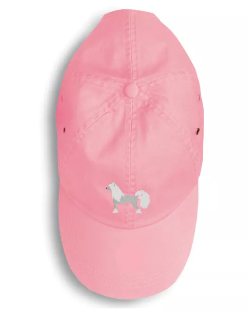 Chinese Crested Embroidered Pink Baseball Cap BB3443PK-156