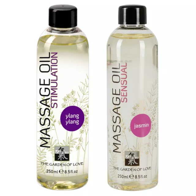Massage-Öl 250 ml HOT Shiatsu Gel Jasmin Ylang Entspannung Stimulation Gleitgel