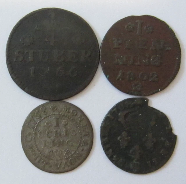 German States (Julich-Berg, Lippe-Detmold, Lubeck) Coins