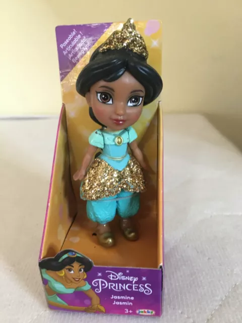 DISNEY PRINCESS MINI Toddler Poseable Doll Jasmine 3.5