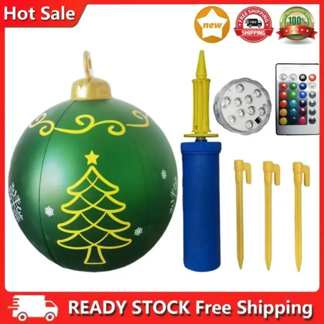 60cm inflatable Christmas ball, PVC, bright, inflatable Christmas ball